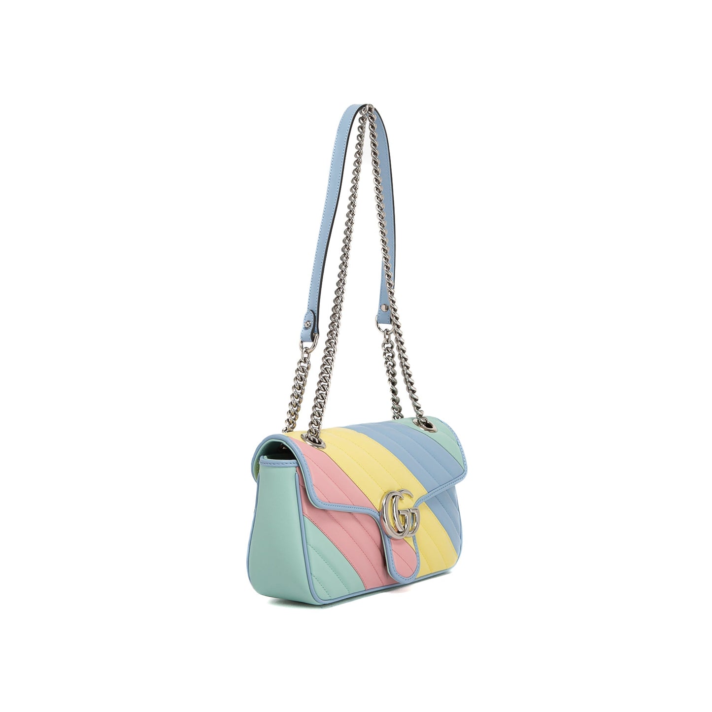 Gucci GG Marmont Diagonal Quilted Small Shoulder Bag