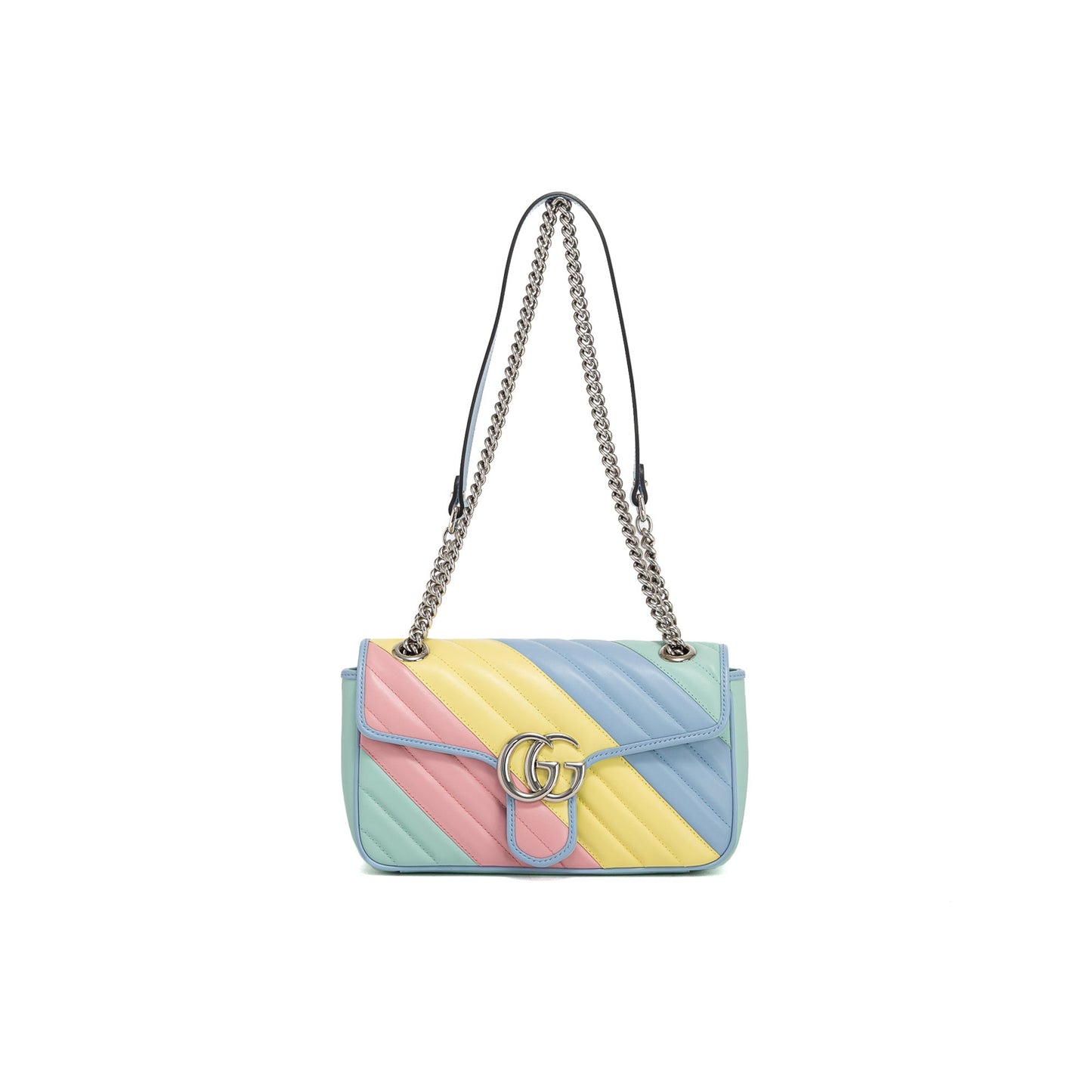 Gucci GG Marmont Diagonal Quilted Small Shoulder Bag