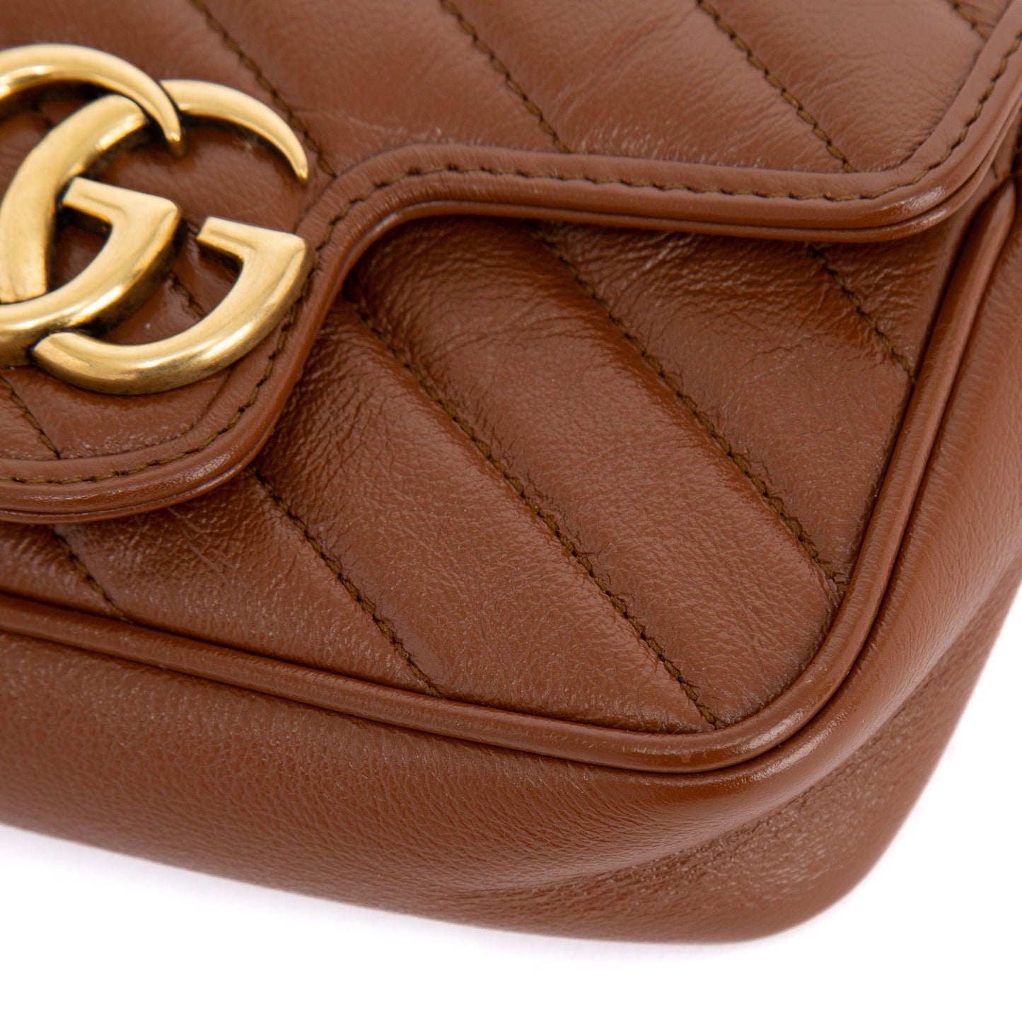 Gucci GG Marmont Diagonal Super Mini Bag