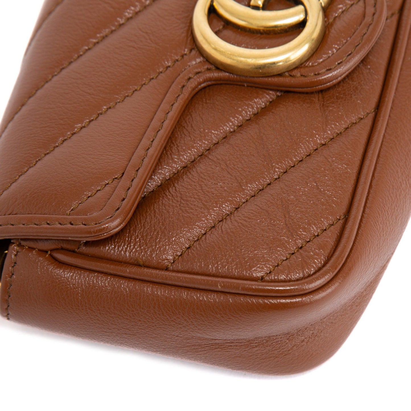 Gucci GG Marmont Diagonal Super Mini Bag