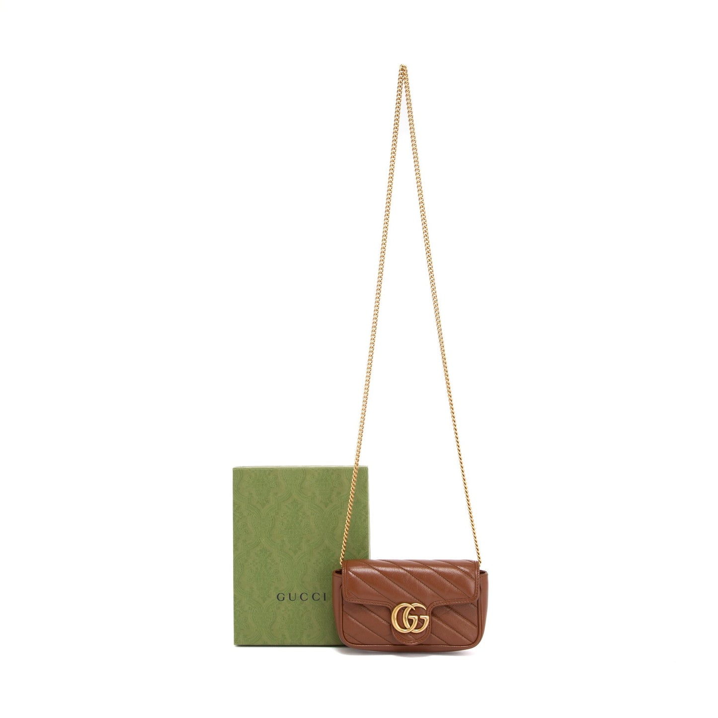 Gucci GG Marmont Diagonal Super Mini Bag