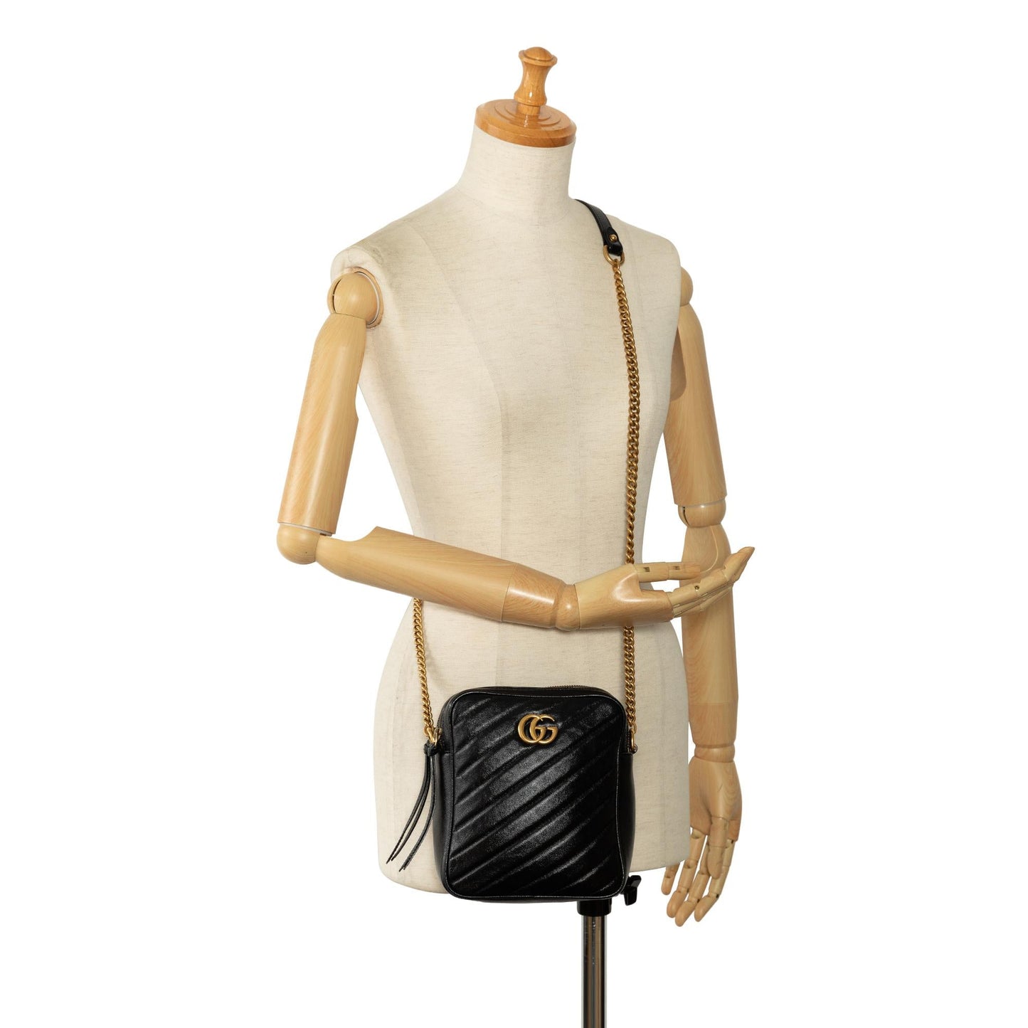 Gucci GG Marmont Double Zip Camera Bag (SHG-KSLWSR)