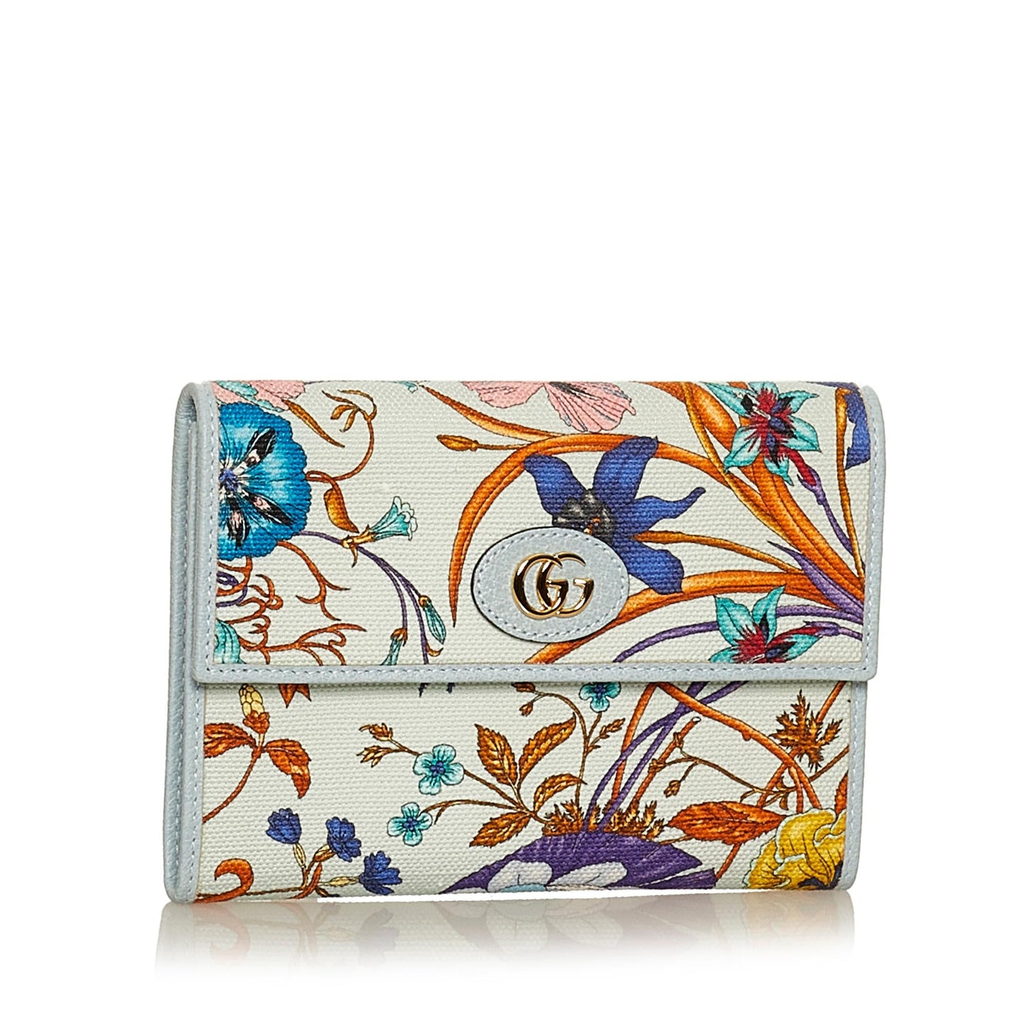Gucci GG Marmont Flora Canvas Small Wallet (SHG-29533)