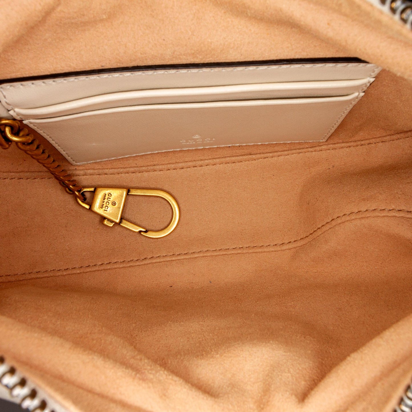Gucci GG Marmont Half Moon Shaped Matelasse Leather Satchel (SHG-34298)
