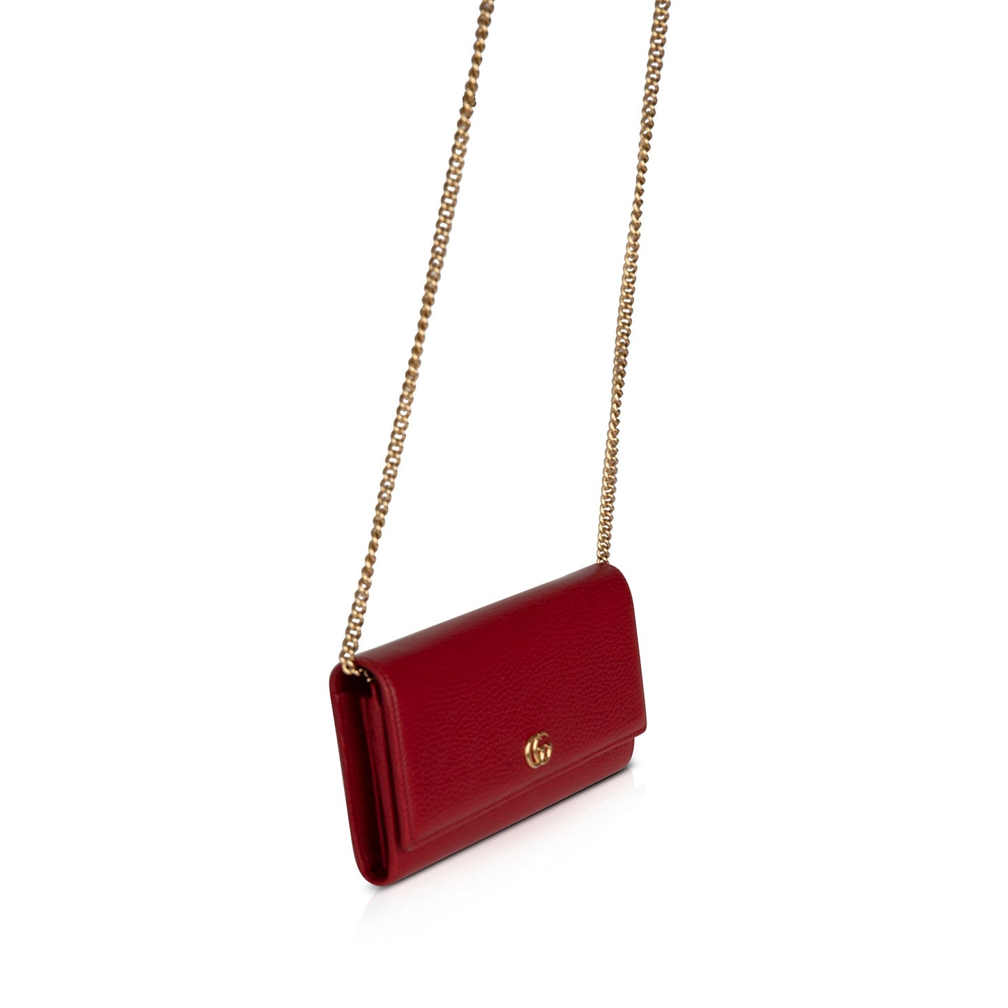 Gucci GG Marmont Leather Chain Wallet