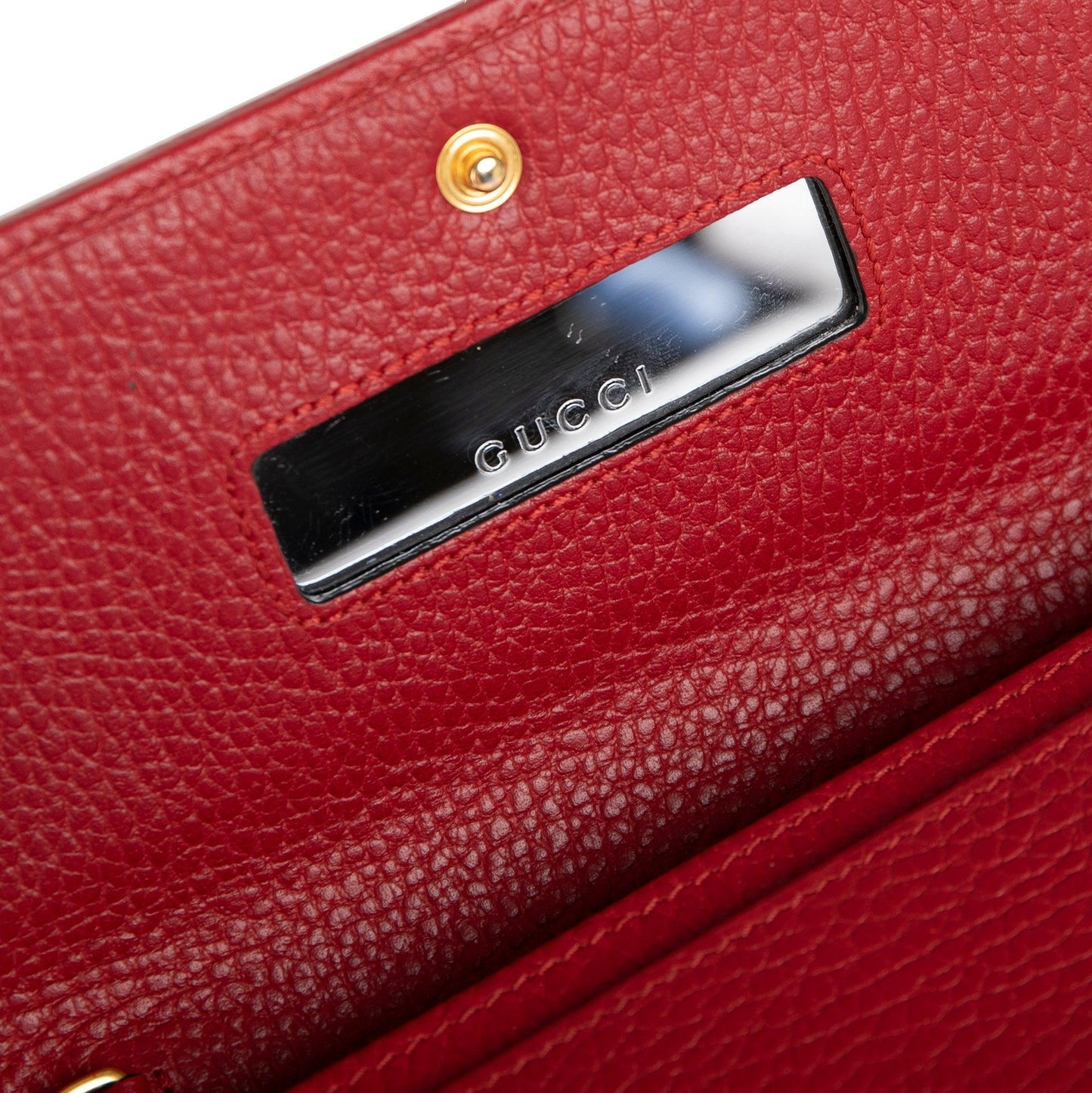 Gucci GG Marmont Leather Chain Wallet