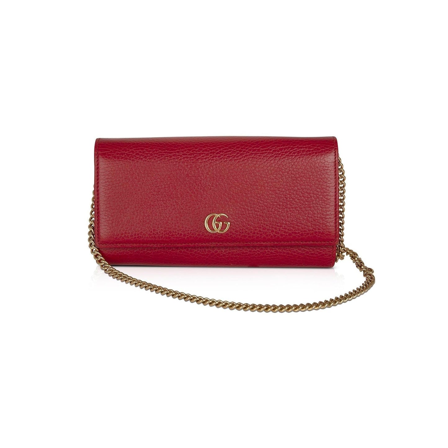 Gucci GG Marmont Leather Chain Wallet