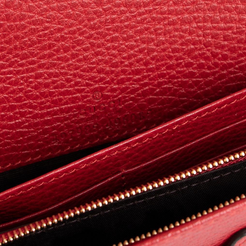 Gucci GG Marmont Leather Mini Chain Bag