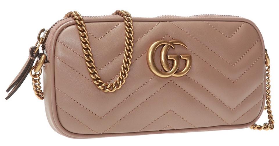Gucci GG Marmont MatelassÃ© Wallet on a Chain