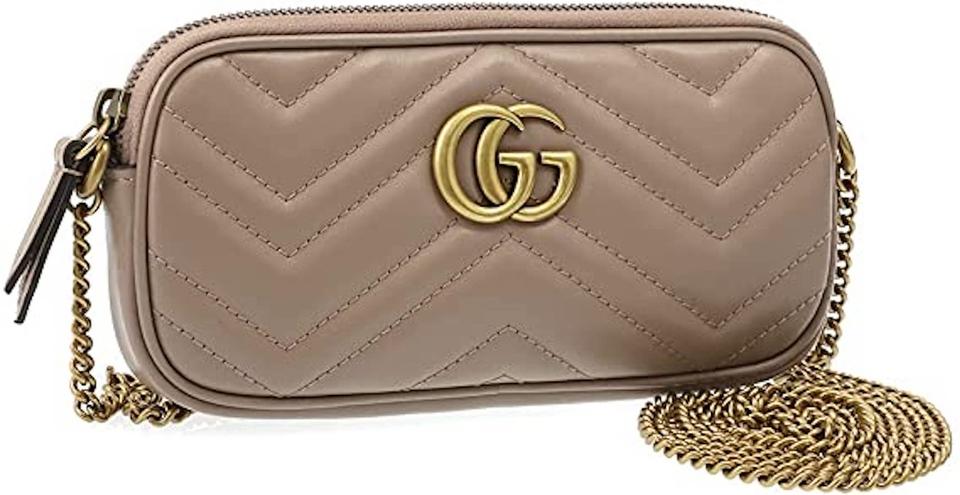 Gucci GG Marmont MatelassÃ© Wallet on a Chain