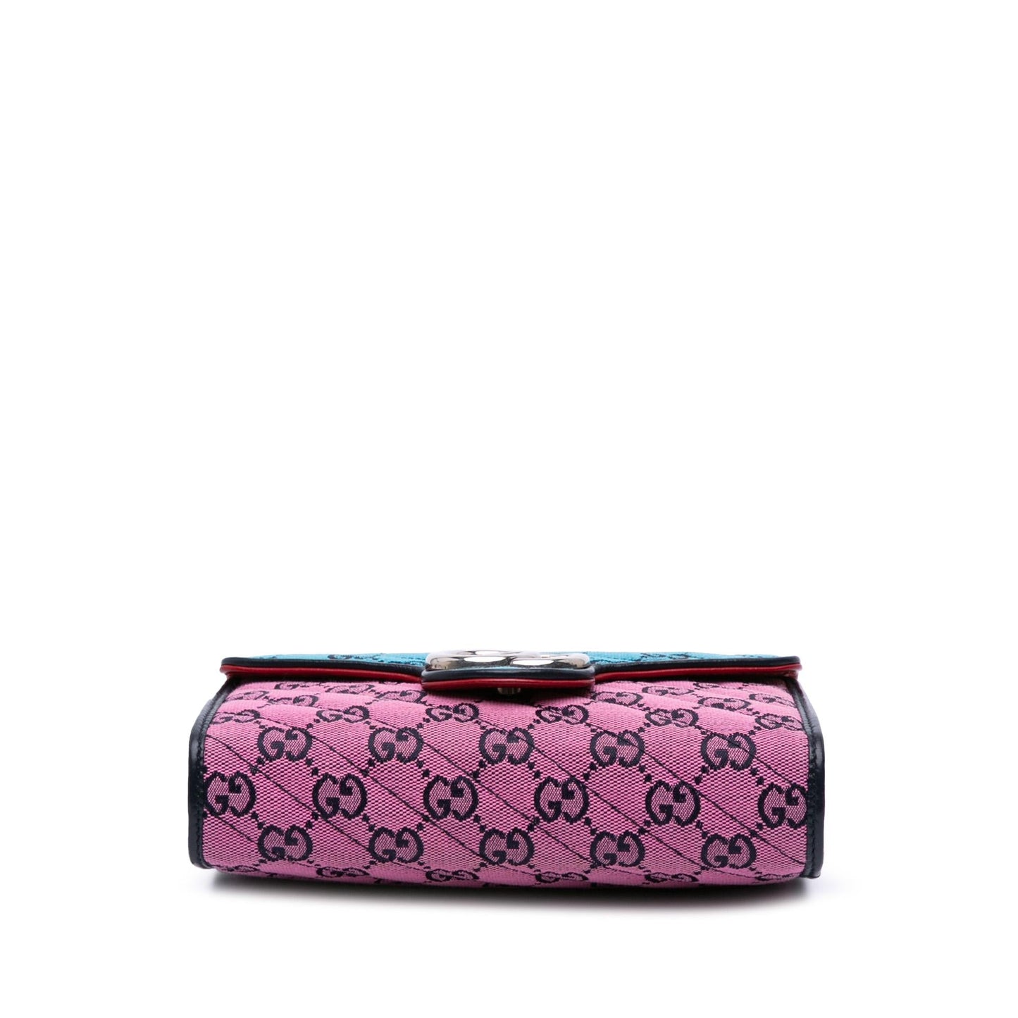 Gucci GG Marmont Matelasse Diagonal Canvas Chain Wallet
