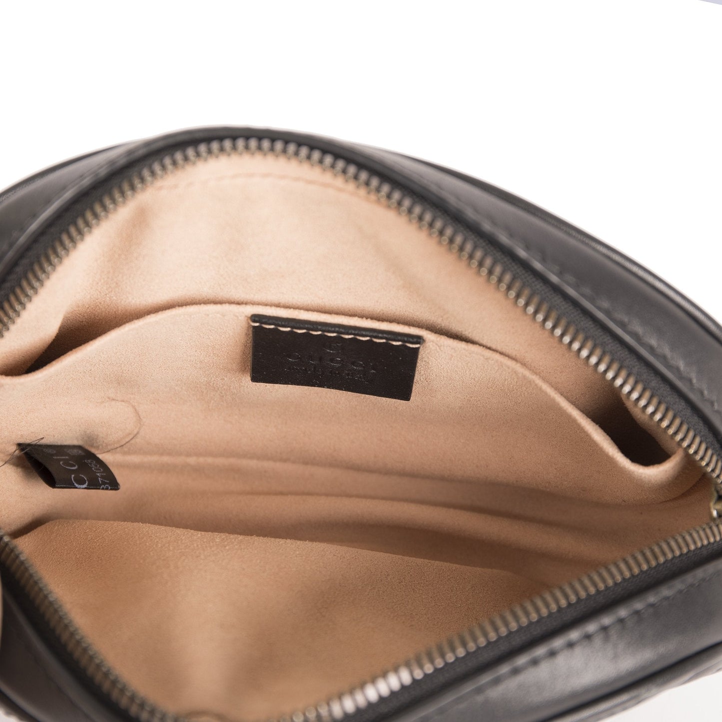 Gucci GG Marmont Matelasse Leather Belt Bag