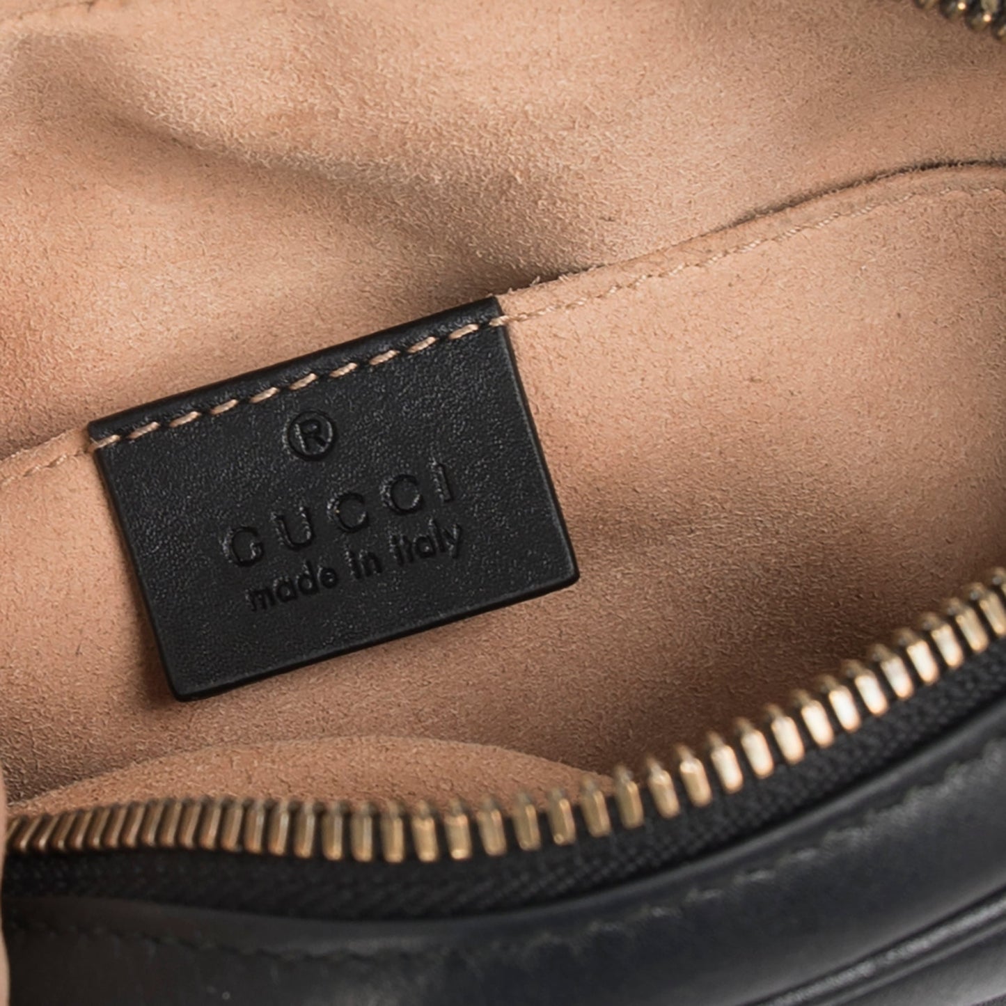Gucci GG Marmont Matelasse Leather Belt Bag