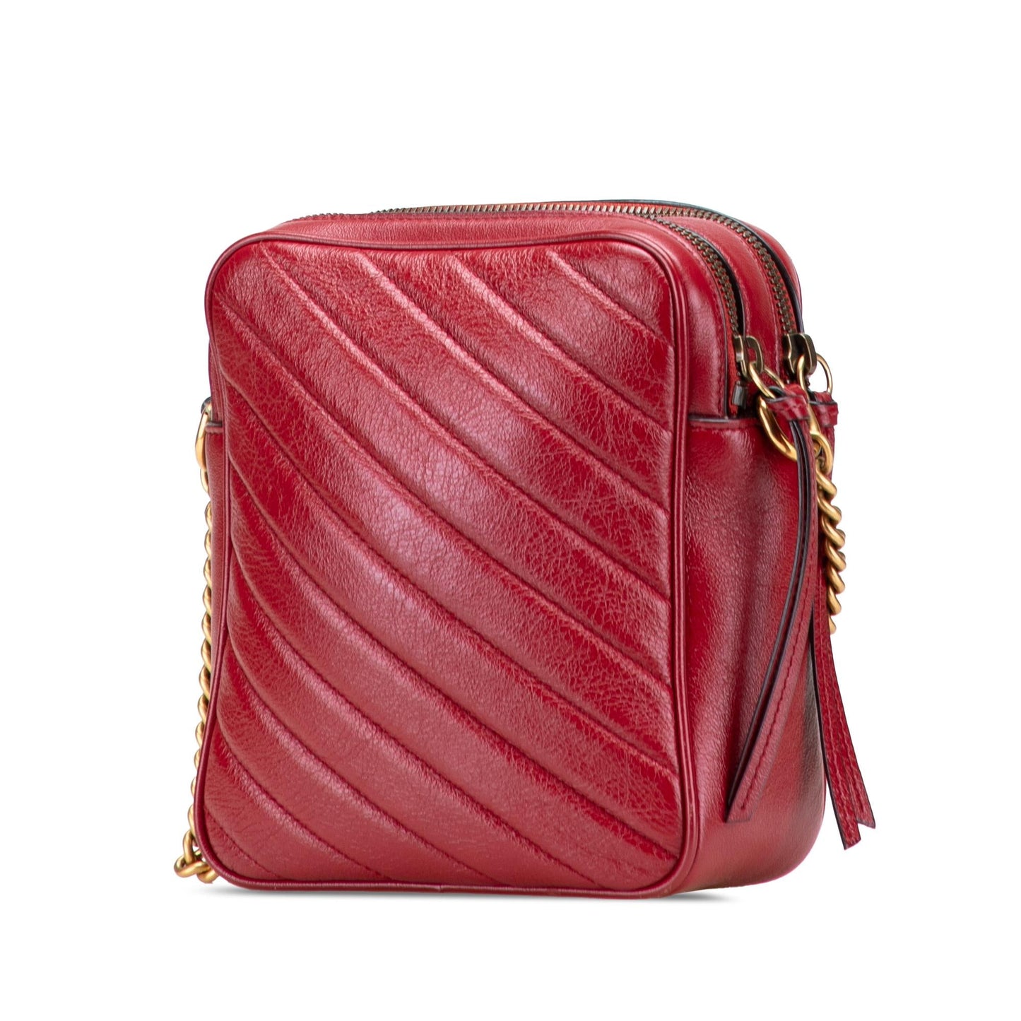 Gucci GG Marmont Matelasse Leather Double Zip Crossbody