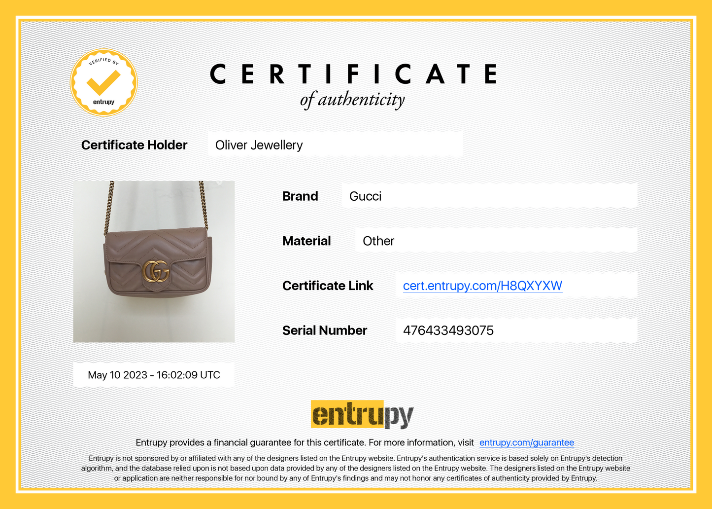Gucci GG Marmont Matelasse Super Mini Bag