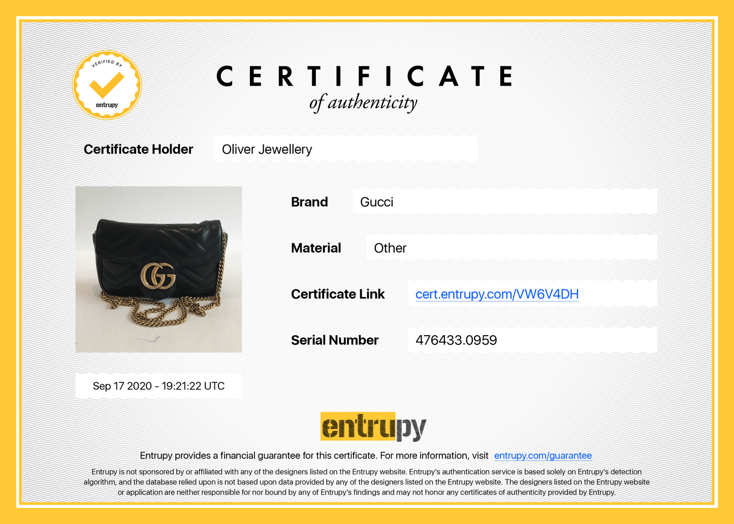 Gucci GG Marmont Matelasse Super Mini Bag