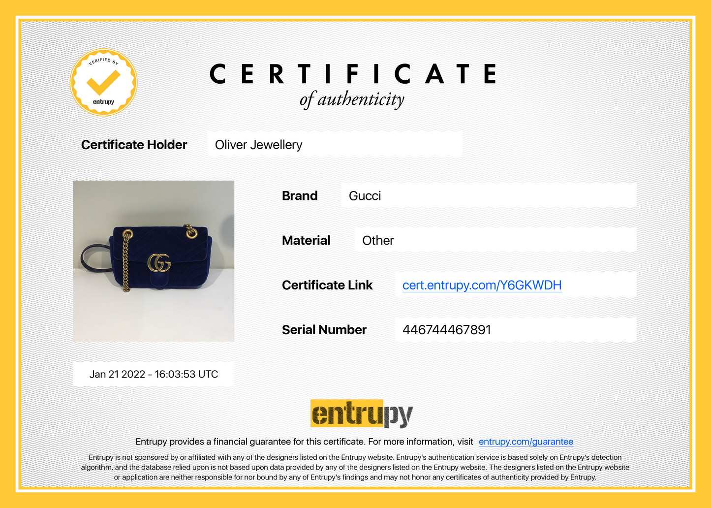 Gucci GG Marmont Matelasse Velvet Mini Bag