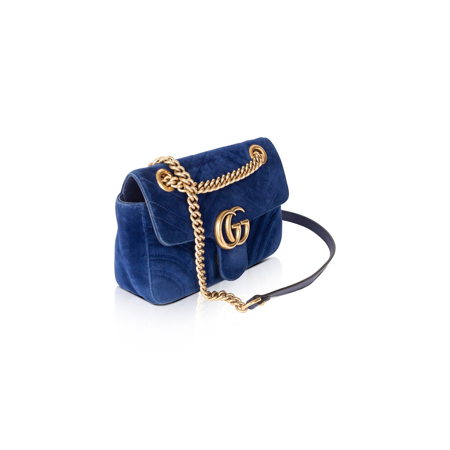 Gucci GG Marmont Matelasse Velvet Mini Bag
