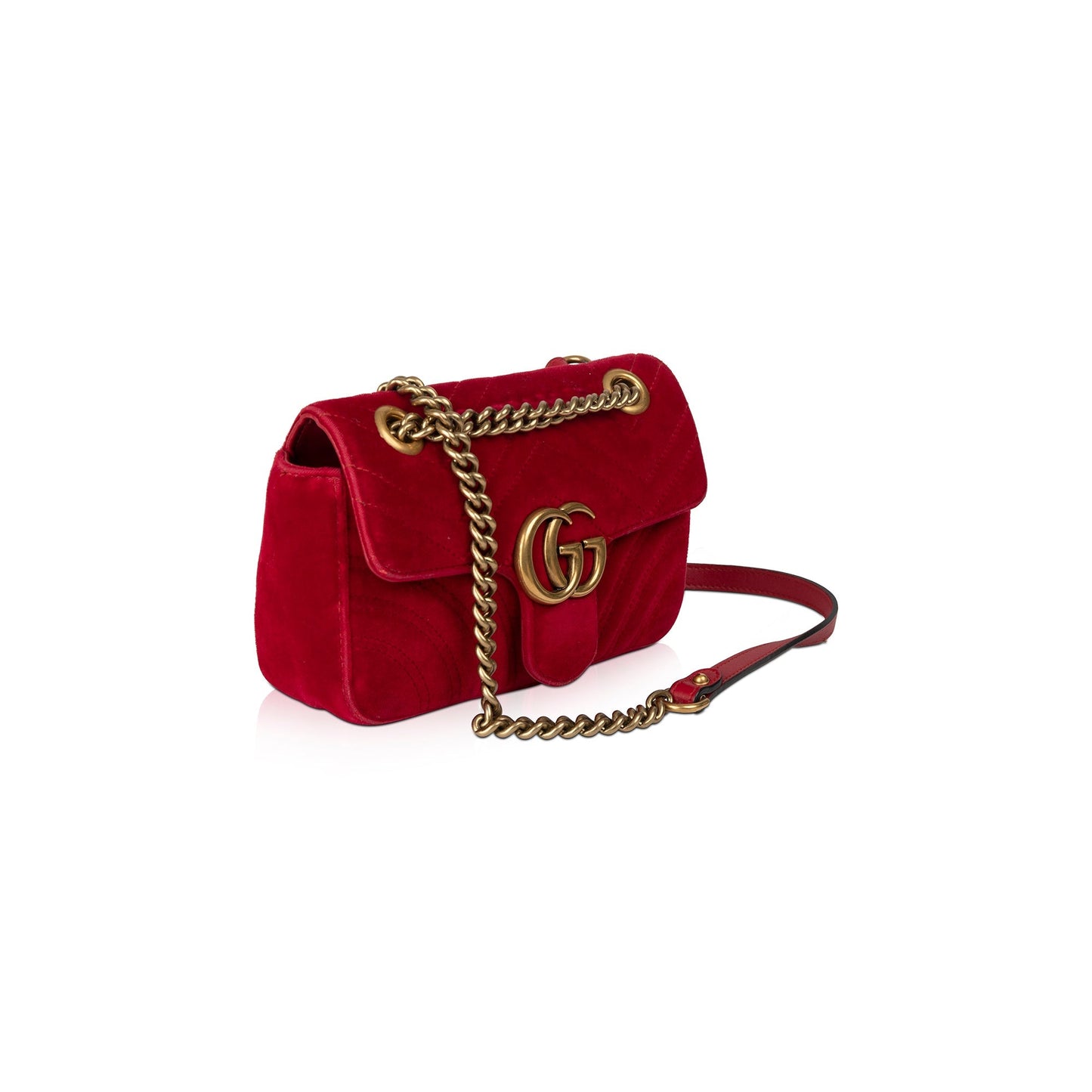 Gucci GG Marmont Matelasse Velvet Mini Bag