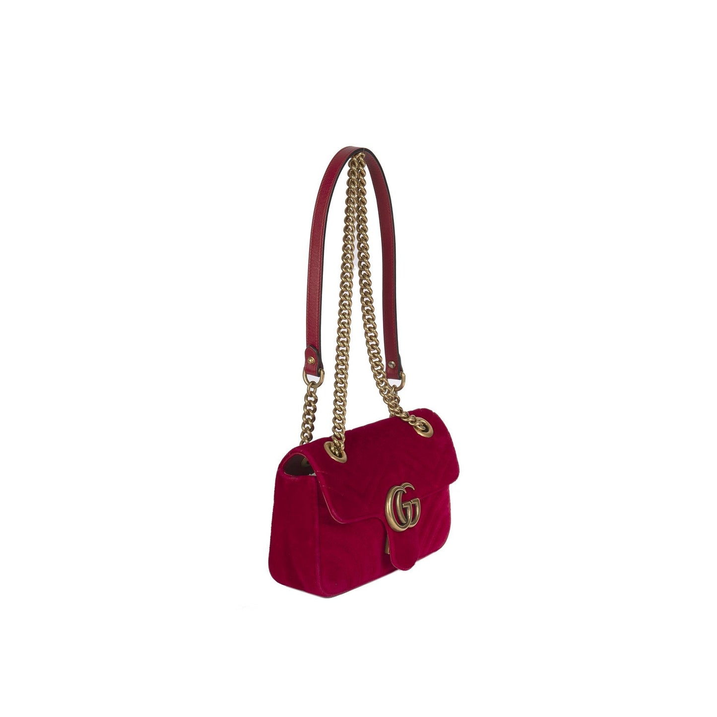 Gucci GG Marmont Matelasse Velvet Mini Bag