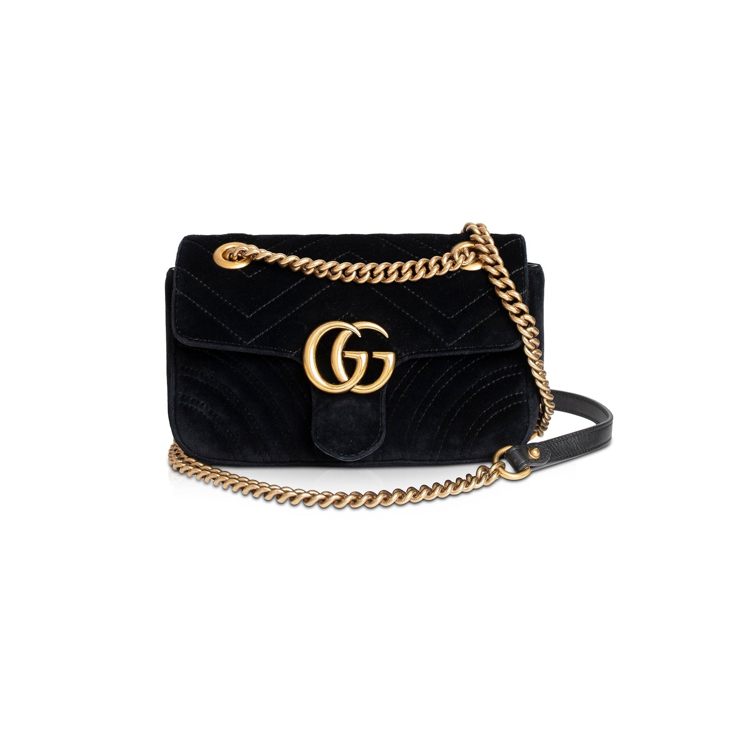 Gucci GG Marmont Matelasse Velvet Mini Bag