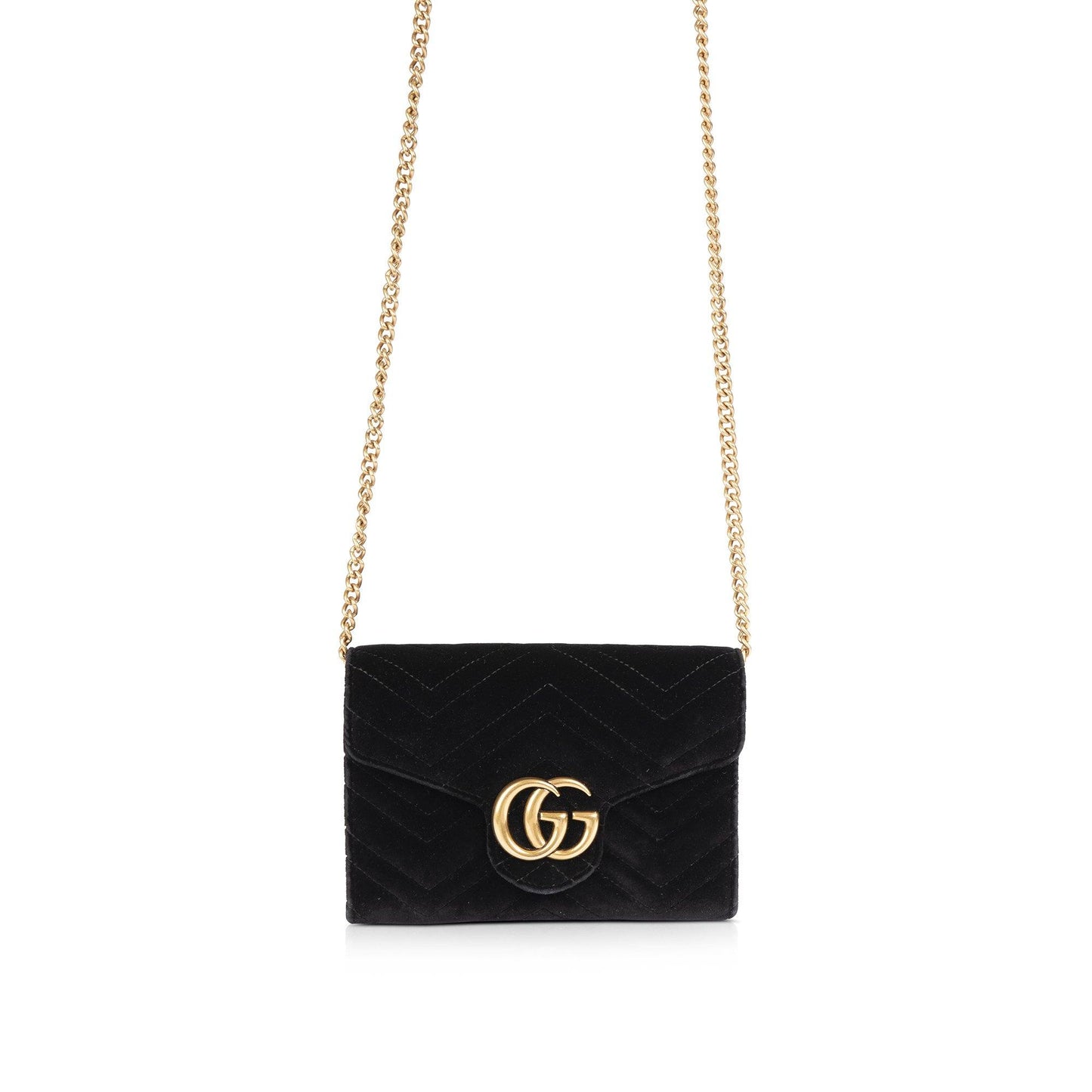 Gucci GG Marmont Matelasse Velvet Mini Bag