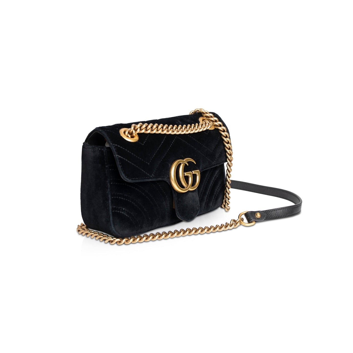 Gucci GG Marmont Matelasse Velvet Mini Bag