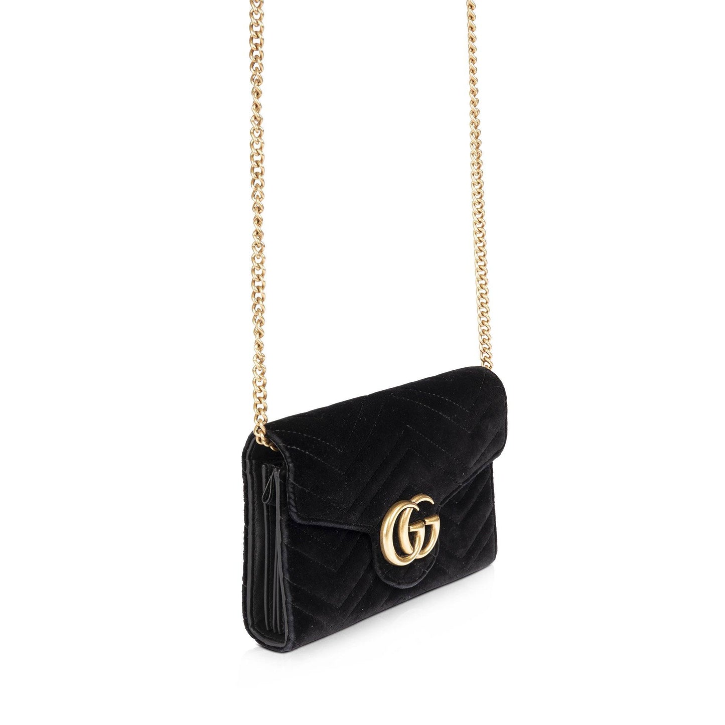 Gucci GG Marmont Matelasse Velvet Mini Bag