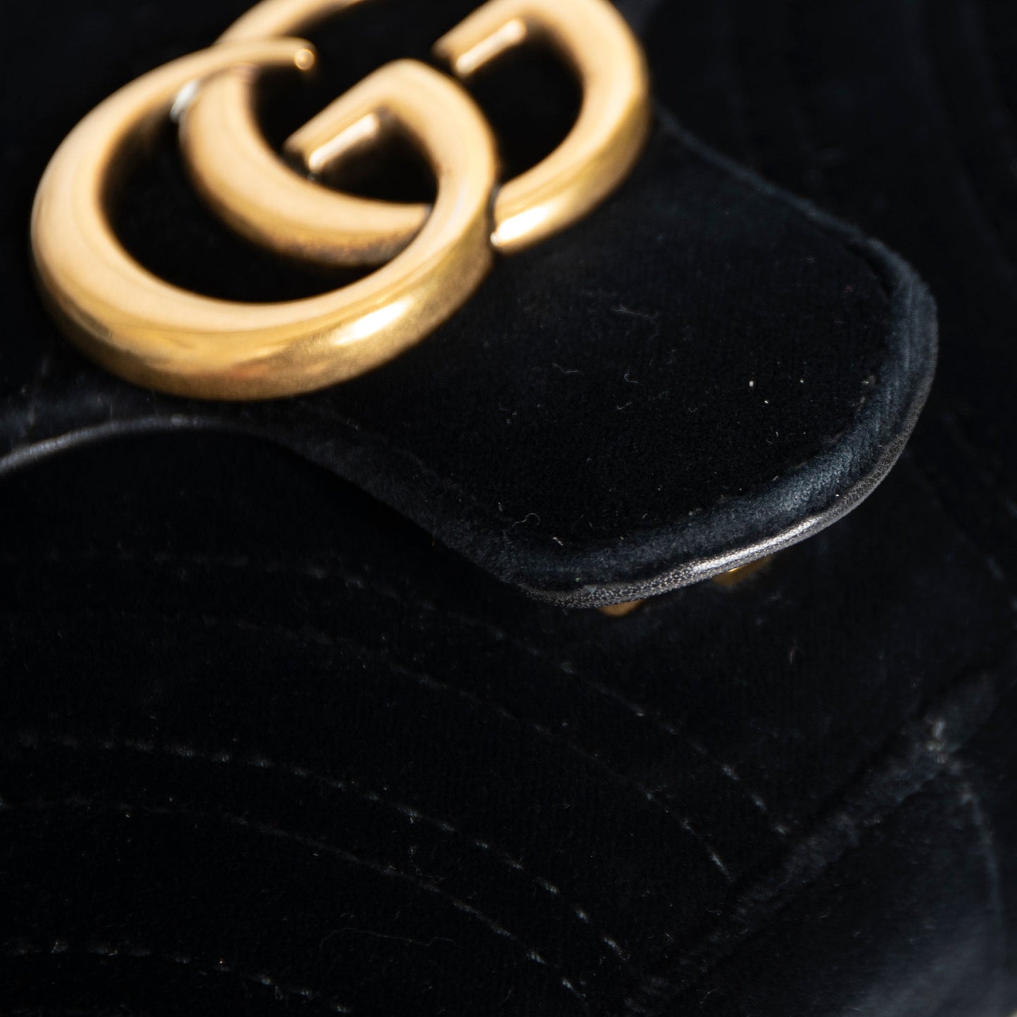 Gucci GG Marmont Matelasse Velvet Mini Bag