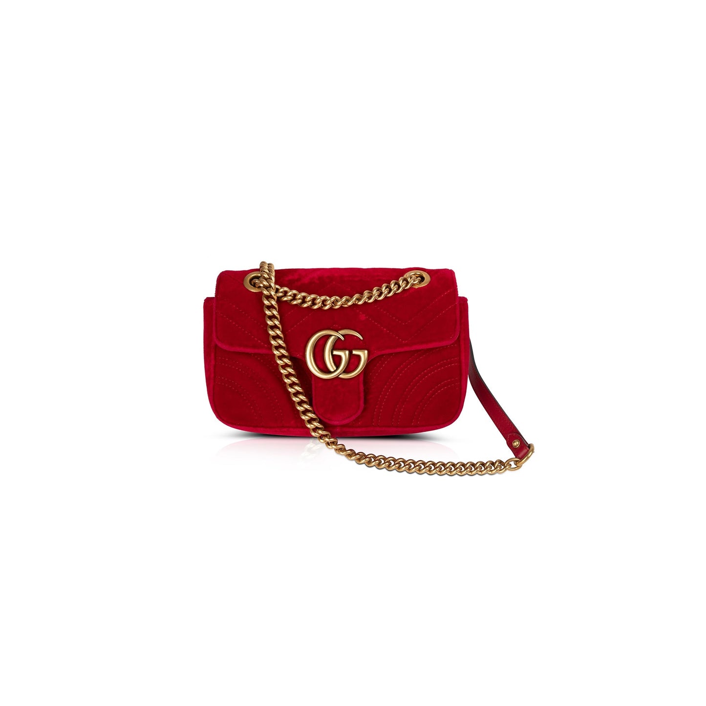 Gucci GG Marmont Matelasse Velvet Mini Bag