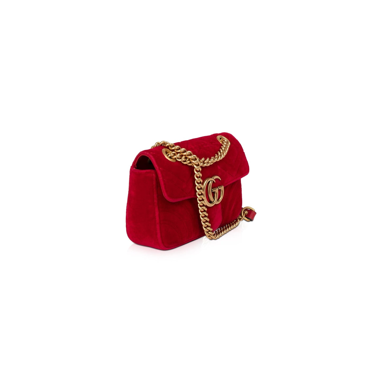 Gucci GG Marmont Matelasse Velvet Mini Bag