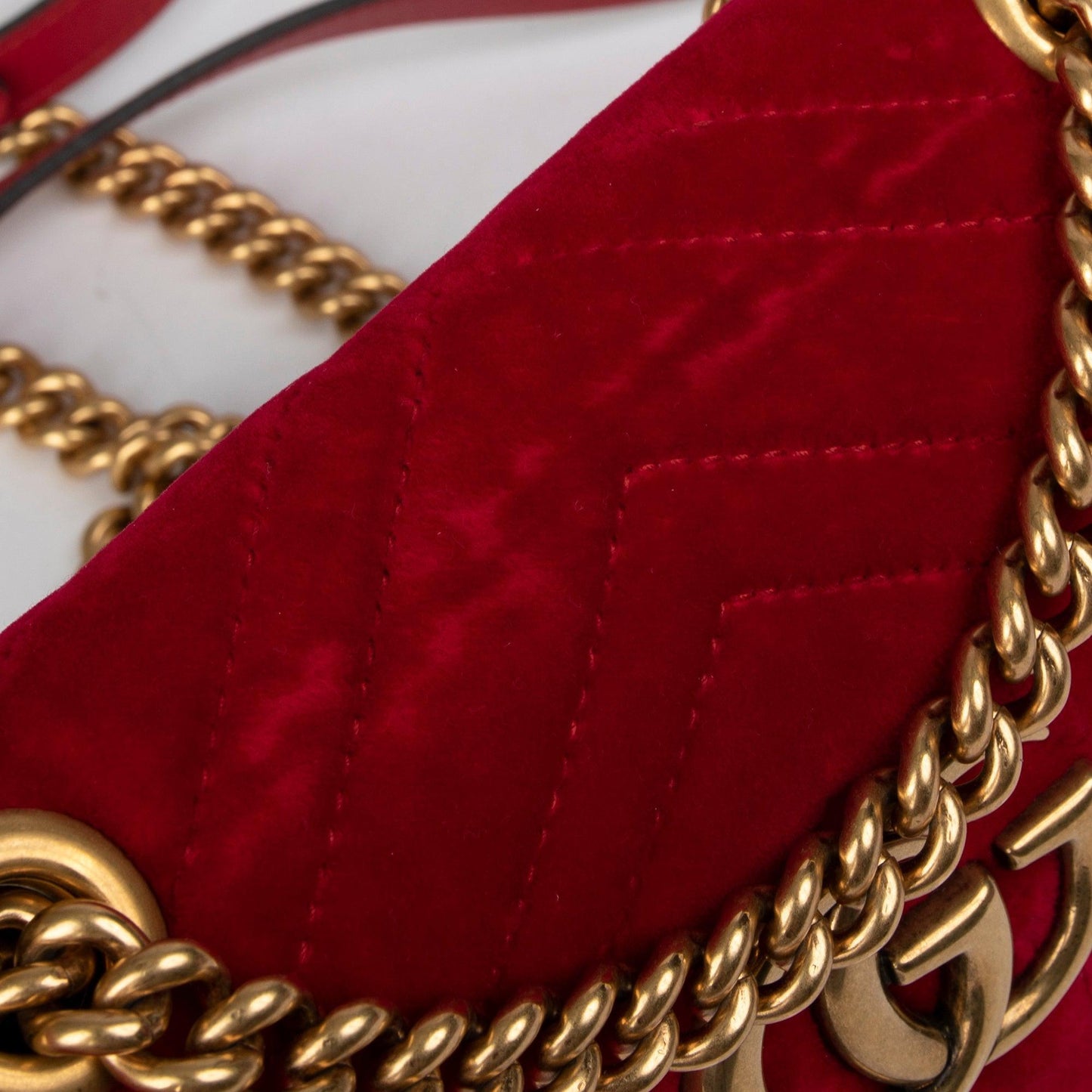 Gucci GG Marmont Matelasse Velvet Mini Bag