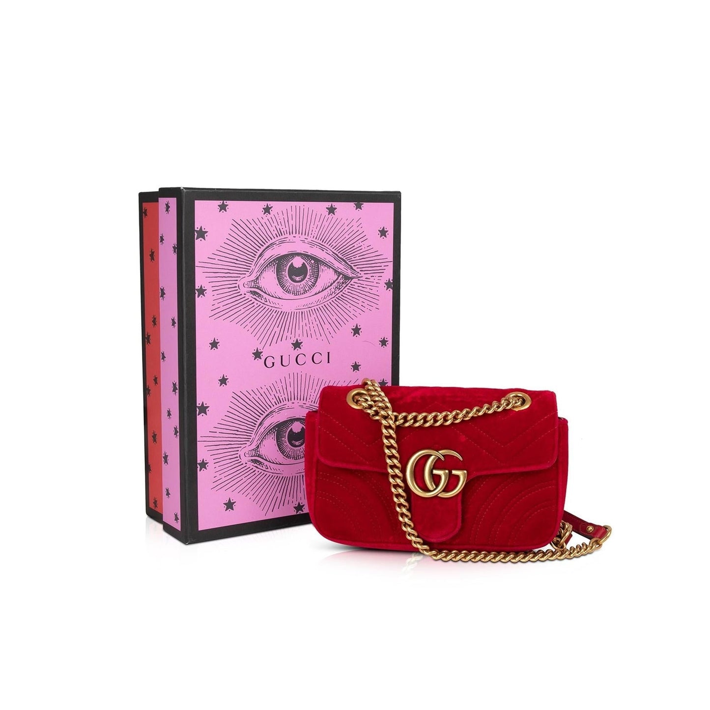 Gucci GG Marmont Matelasse Velvet Mini Bag