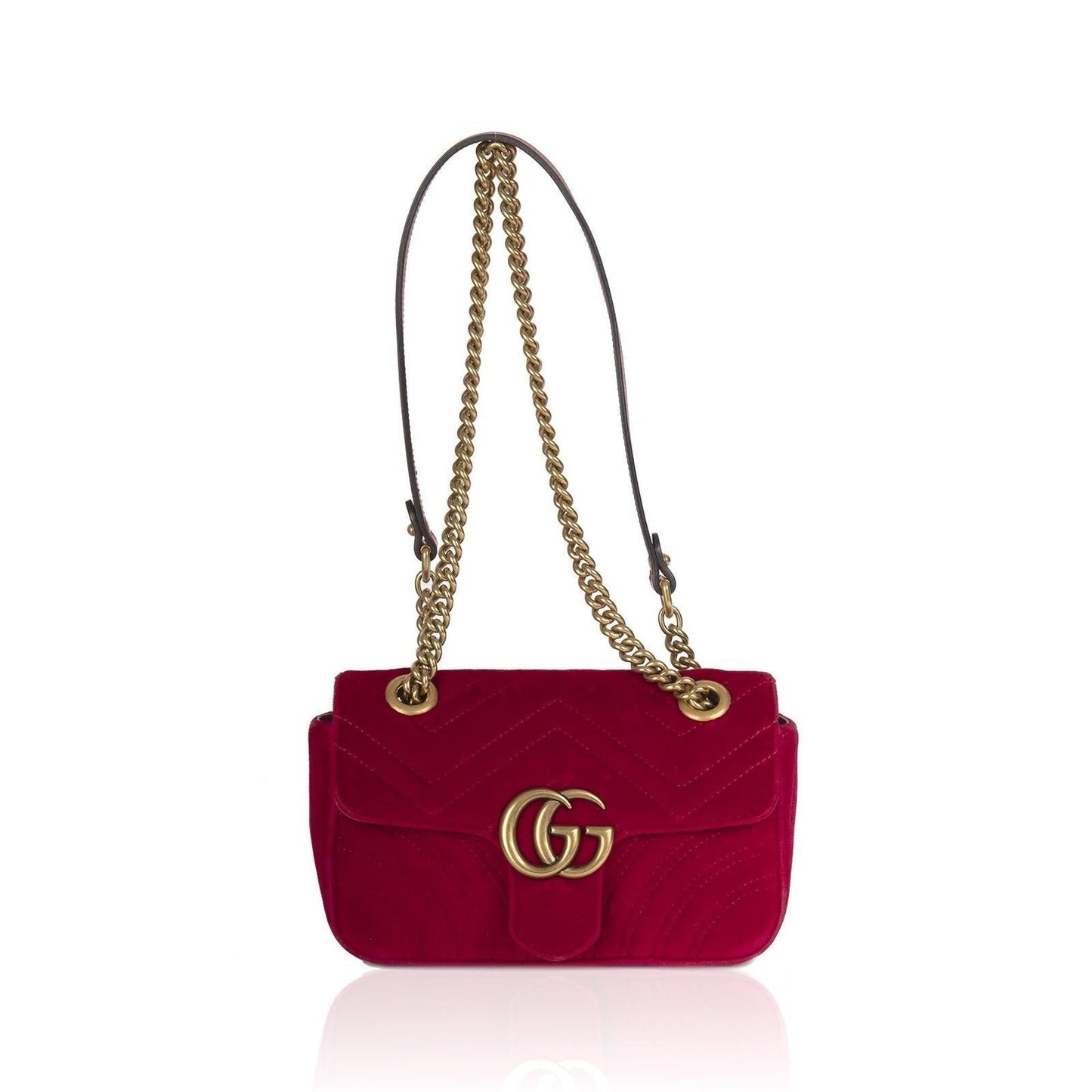 Gucci GG Marmont Matelasse Velvet Mini Bag