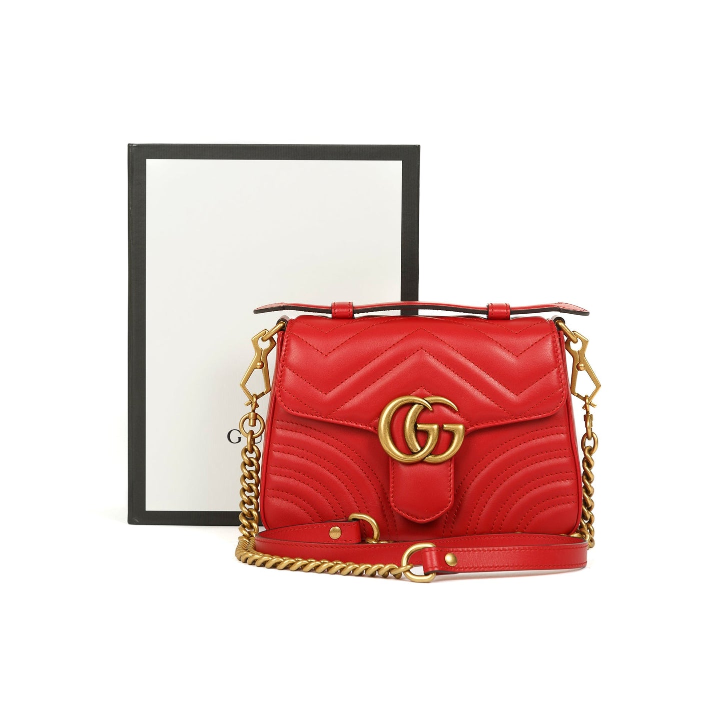Gucci GG Marmont Mini Top Handle Bag