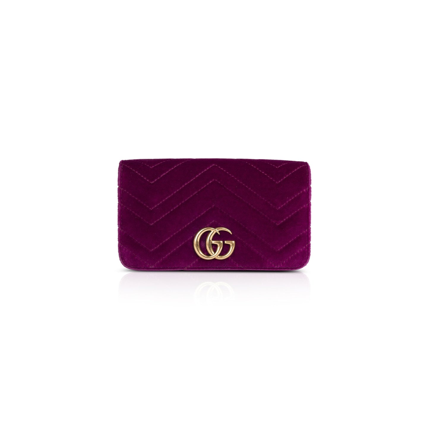 Gucci GG Marmont Mini Velvet Matelasse Chain Bag