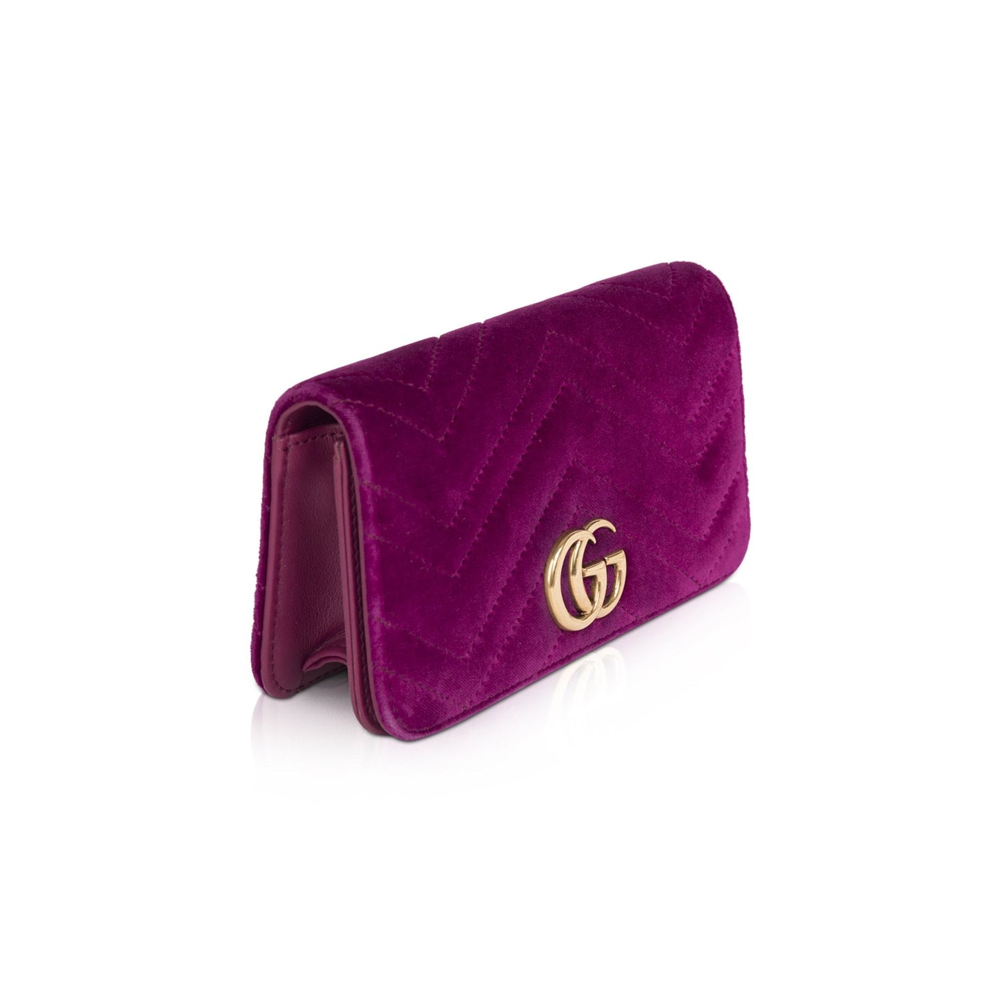 Gucci GG Marmont Mini Velvet Matelasse Chain Bag