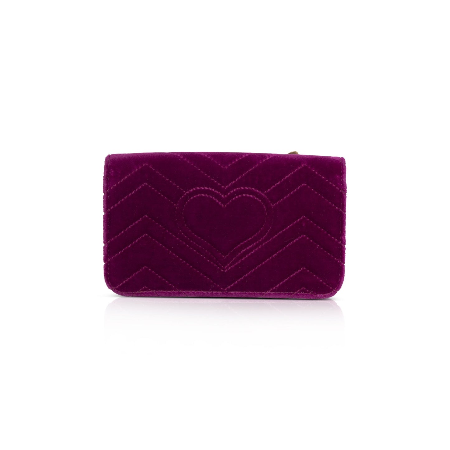 Gucci GG Marmont Mini Velvet Matelasse Chain Bag