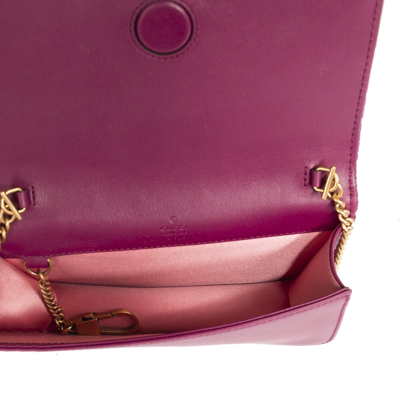 Gucci GG Marmont Mini Velvet Matelasse Chain Bag
