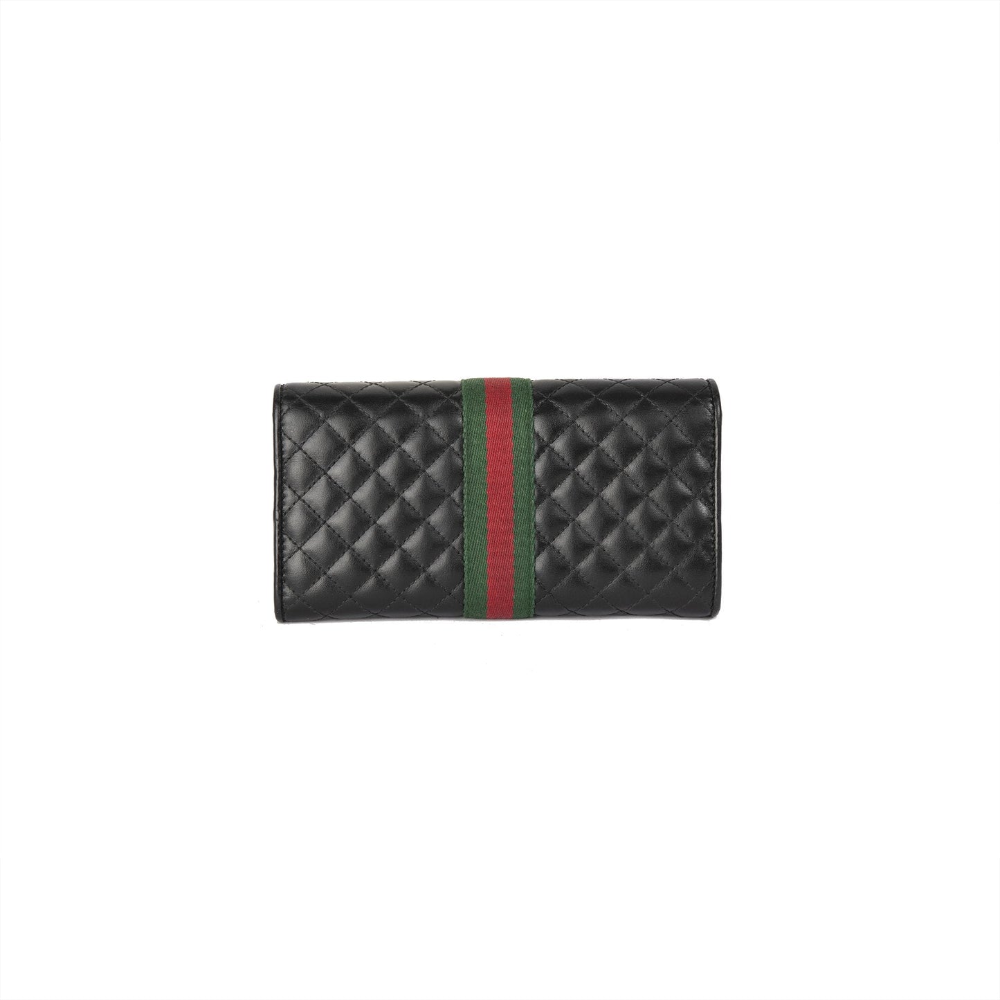 Gucci GG Marmont Quilted Leather Web Continental Wallet