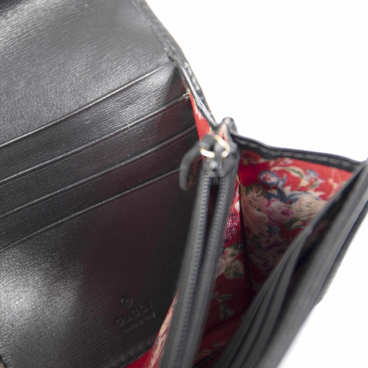 Gucci GG Marmont Quilted Leather Web Continental Wallet