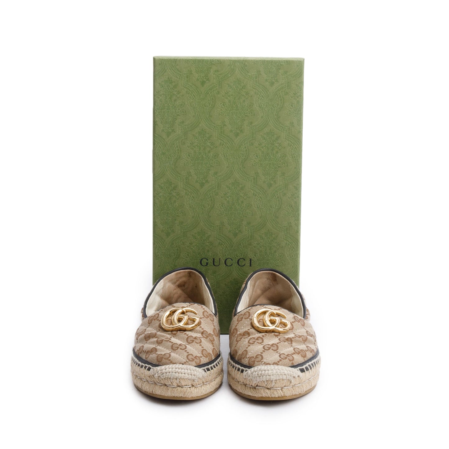Gucci GG Matelasse Canvas Espadrille, Size 37