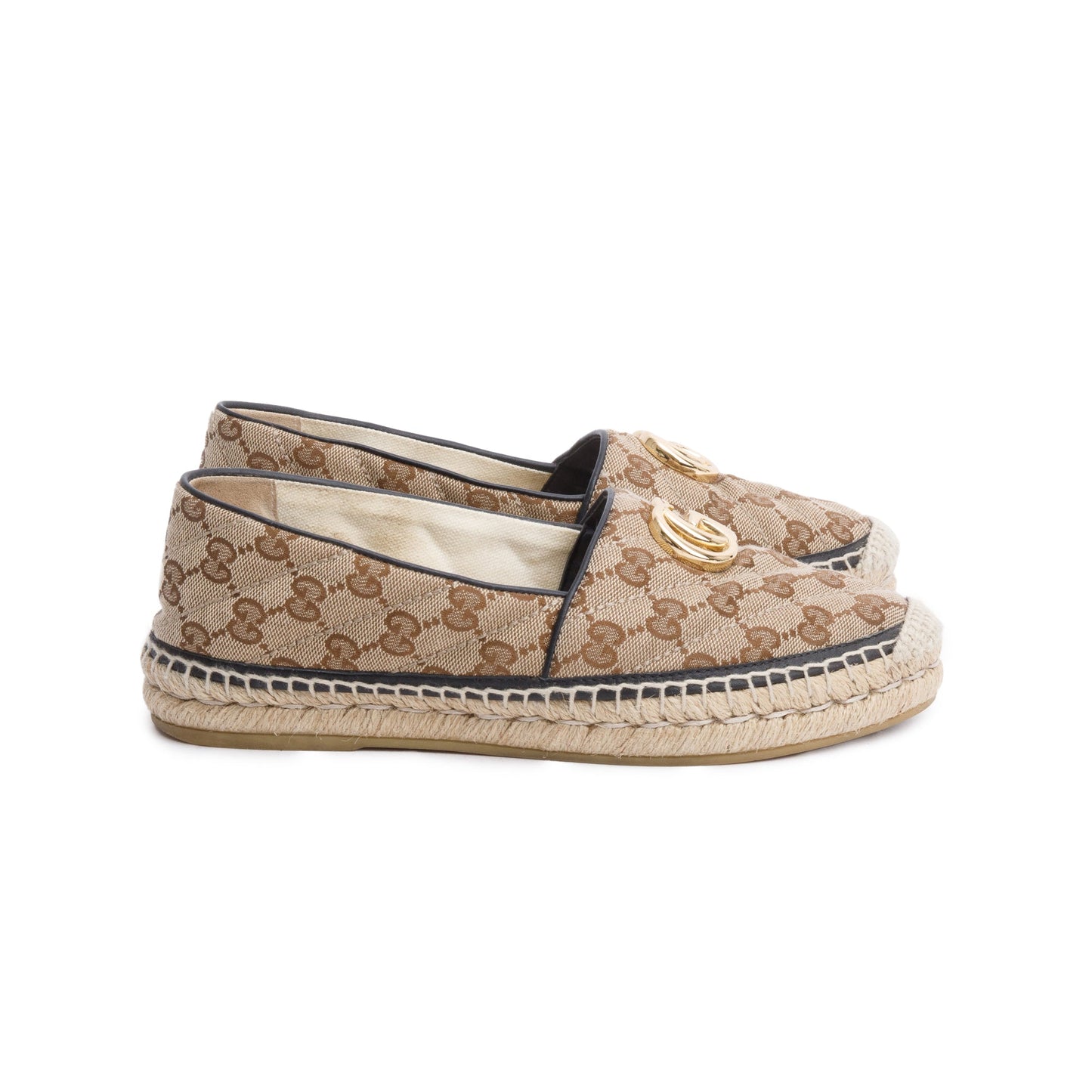Gucci GG Matelasse Canvas Espadrille, Size 37