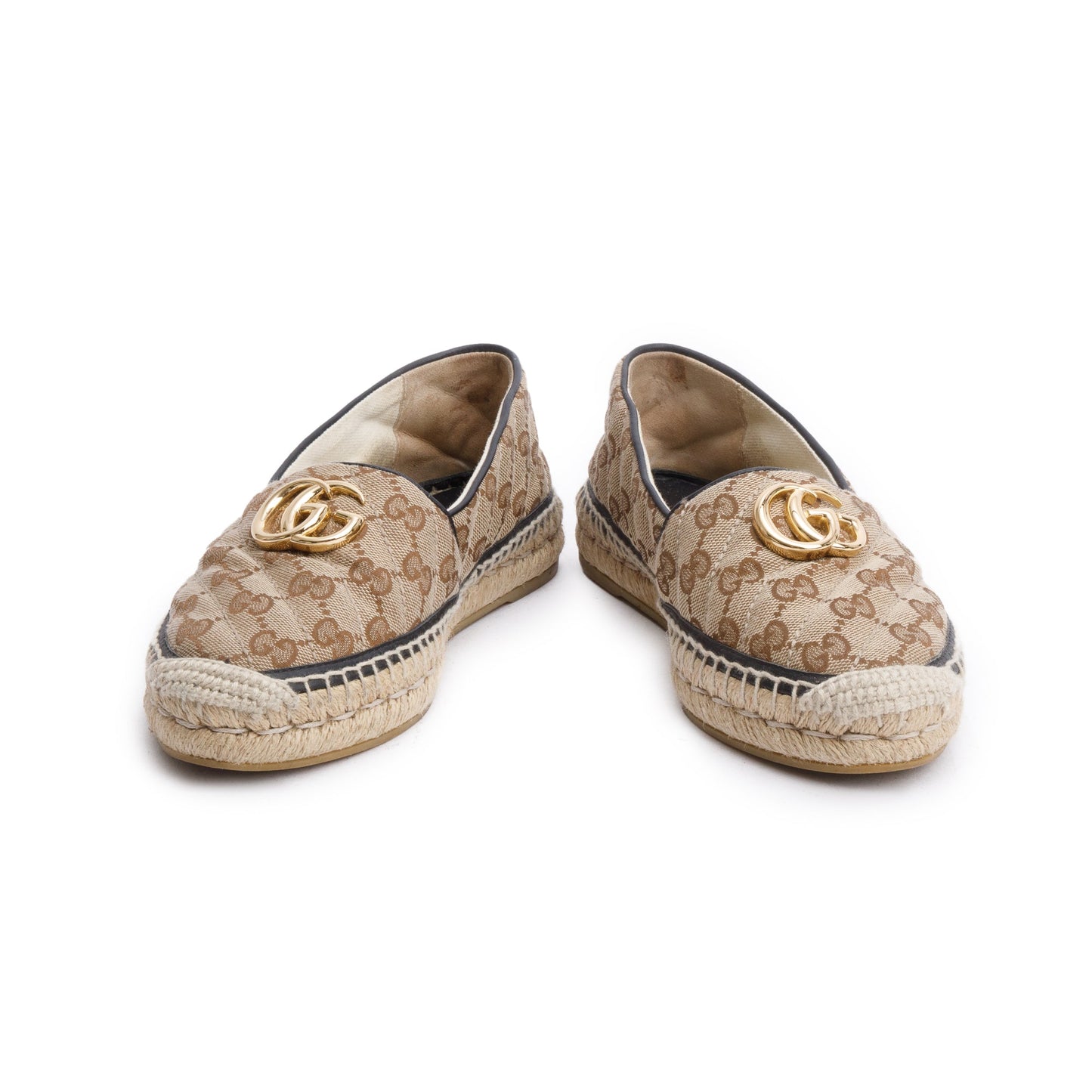 Gucci GG Matelasse Canvas Espadrille, Size 37