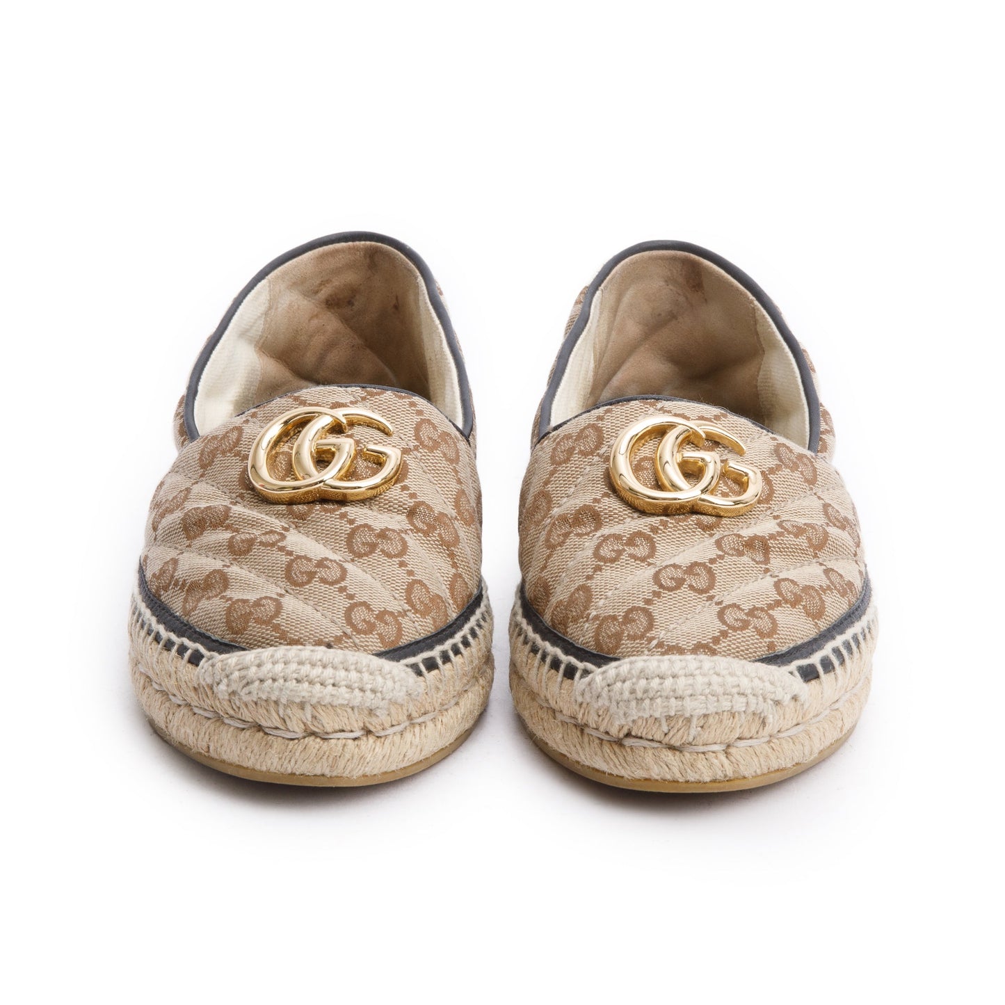 Gucci GG Matelasse Canvas Espadrille, Size 37