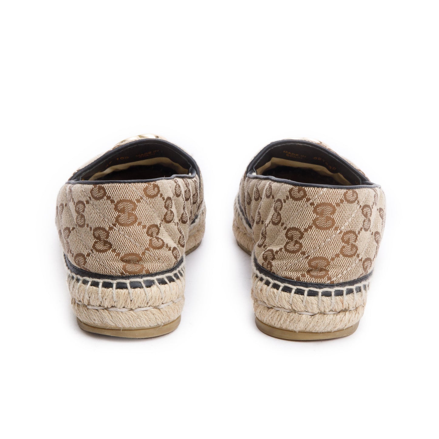Gucci GG Matelasse Canvas Espadrille, Size 37