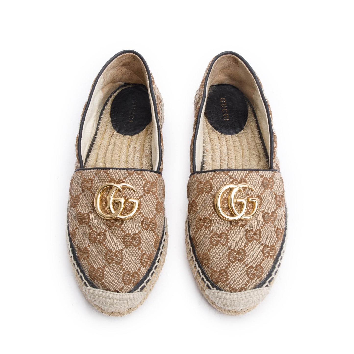 Gucci GG Matelasse Canvas Espadrille, Size 37