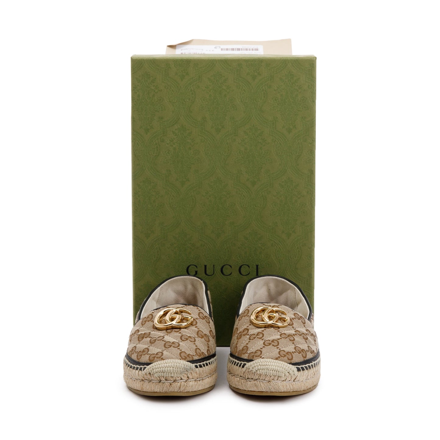 Gucci GG Matelasse Canvas Espadrille, Size 37.5
