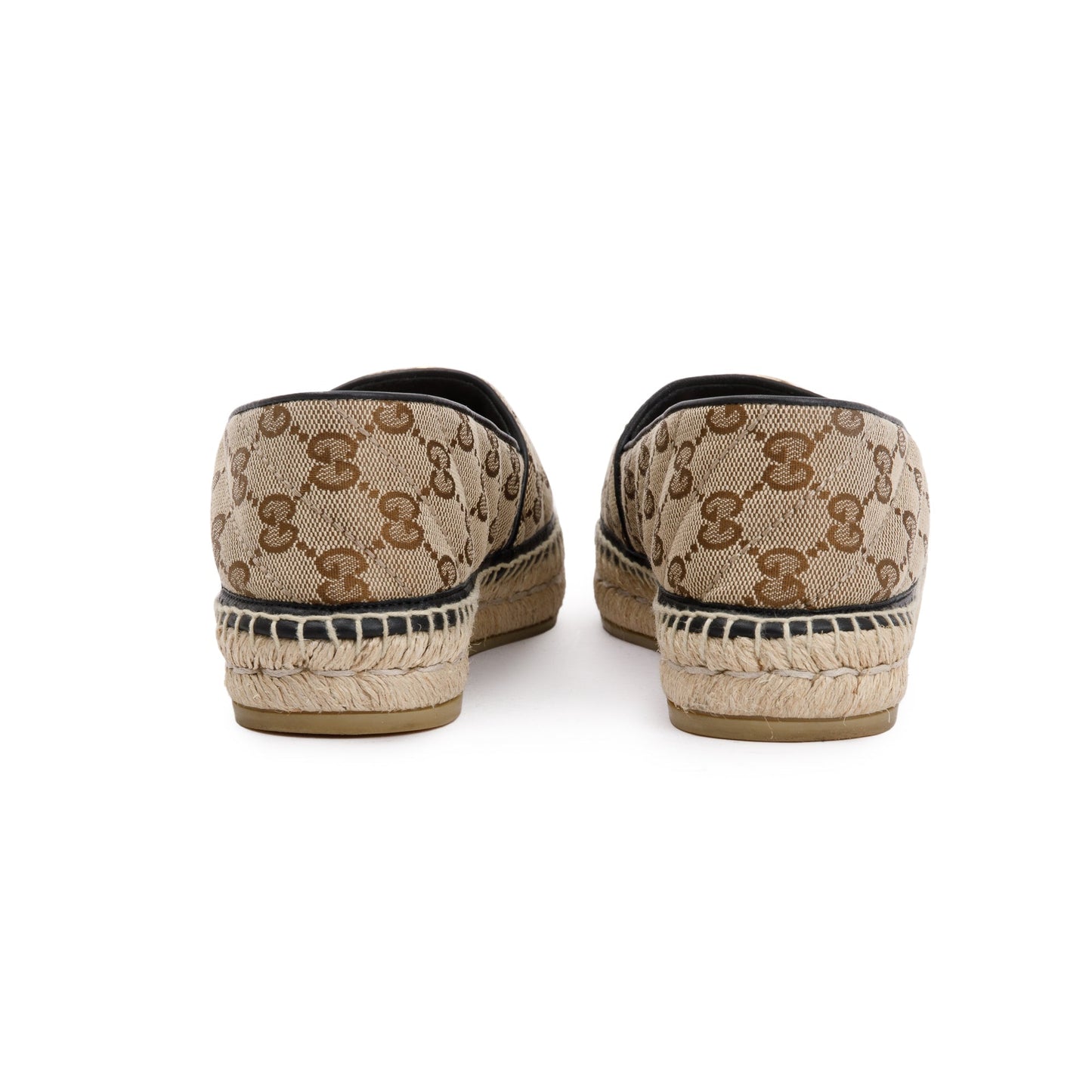 Gucci GG Matelasse Canvas Espadrille, Size 37.5