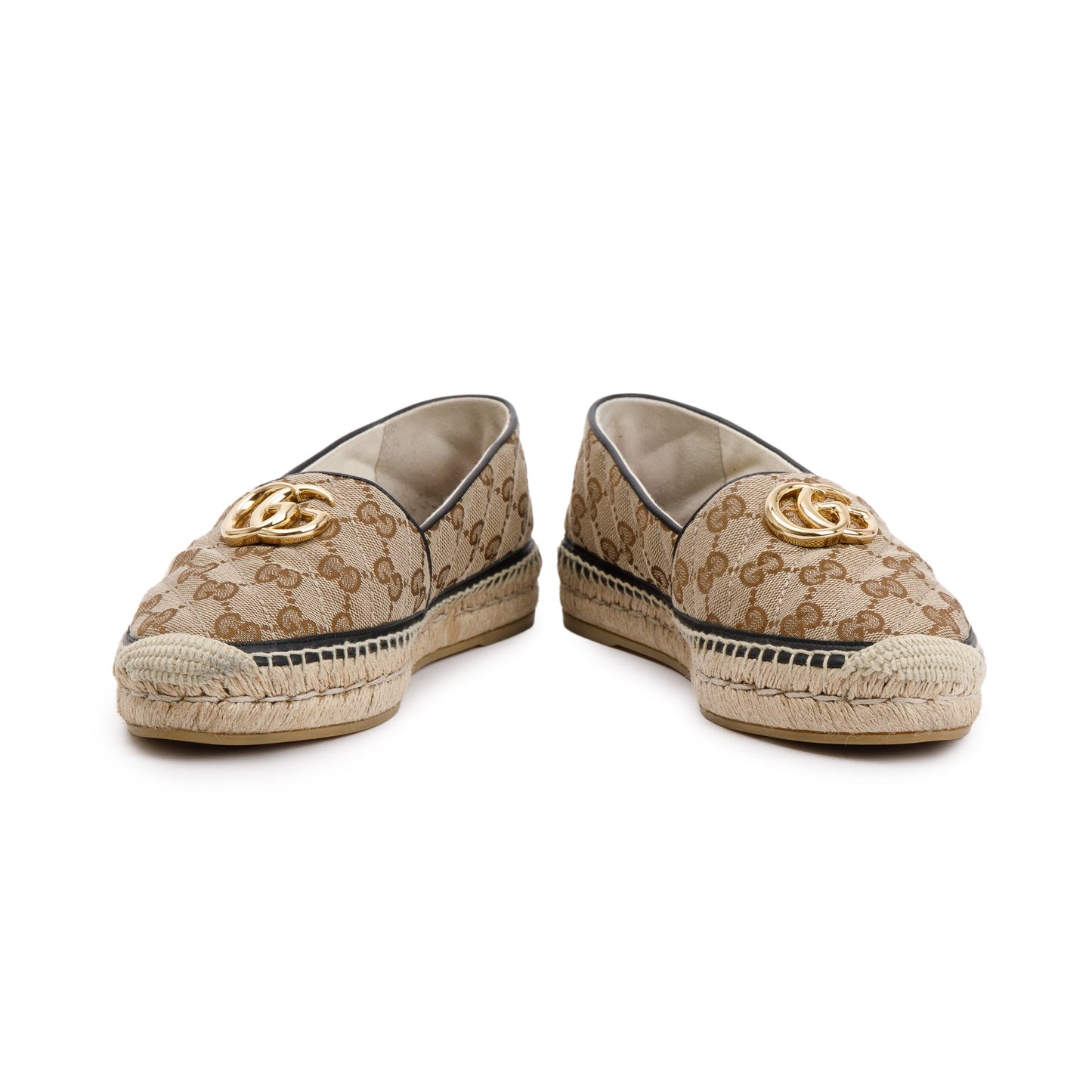 Gucci GG Matelasse Canvas Espadrille, Size 37.5